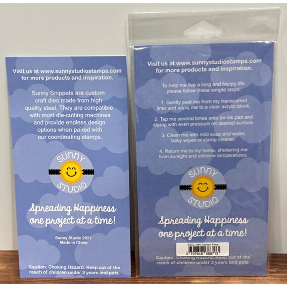 Sunny Studio Craft Dies & Clear Stamps Set Garden Fairy SSCL-285 SSDIE-225 - Picture 2 of 5